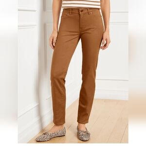 Talbots Slim Ankle Jeam Curvy 10  Carmel Color